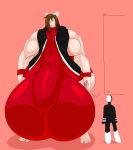  absurd_res angel big_butt big_muscles bodysuit bulge butt clothing deity denizen1414 duo felid hi_res huge_butt huge_muscles humanoid hybrid hyper hyper_bulge hyper_muscles male mammal model_sheet muscular shin_yami_nomura skinsuit tight_clothing wide_hips yamisonic 