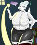  2019 absurd_res accessory anthro big_breasts blue_hair breasts clothed clothing detailed_background dialogue digital_media_(artwork) dipstick_tail dragon dress_shirt eyewear female first_person_view fully_clothed gesture glasses grin hair hair_accessory hair_bun hairpin hand_on_hip hi_res horn huge_breasts inside leash librarian library lillian looking_at_viewer magic multicolored_tail naughty_face overweight overweight_female pencil_skirt pointing purple_eyes scalie shirt smile solo sovulsen standing stripes submissive submissive_pov thick_thighs tight_clothing topwear western_dragon wide_hips 