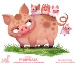  cryptid-creations domestic_pig grass group mammal suid suina sus_(pig) 