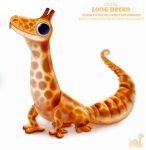  cryptid-creations gecko giraffe giraffid hybrid lizard mammal reptile scalie solo 