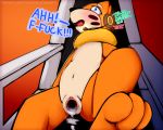  2019 3_toes 5:4 after_sex blue_eyes blush bodily_fluids buizel cum cum_in_pussy cum_inside dialogue english_text female gaping gaping_pussy genital_fluids hands-free headphones hi_res invalid_color mammal mustelid nintendo open_mouth orgasm paws pok&eacute;mon pok&eacute;mon_(species) pussy solo text toes video_games visionaryserpent 