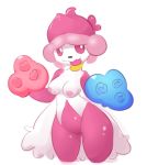  anthro anthrofied breasts elpatrixf female flora_fauna flower flower_humanoid fusion hair humanoid hybrid living_flower nintendo nipples pink_eyes pink_hair plant plant_humanoid pok&eacute;mon pok&eacute;mon_(species) pok&eacute;mon_fusion pok&eacute;morph pussy roserade simple_background slurpuff smile solo tongue tongue_out video_games white_background 