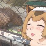  1:1 2019 ambiguous_gender animal_humanoid biped blush brown_ears brown_fur brown_hair brown_highlights capybara capybara_(kemono_friends) capybara_humanoid carrot caviid collarbone digital_drawing_(artwork) digital_media_(artwork) duo edit eyebrow_through_hair eyebrows eyes_closed fence feral food fur hair hair_highlights humanoid japanese kemono_friends lettuce light light_skin lighting lips mammal mammal_humanoid mixed_media nude open_mouth photo_background photo_manipulation photography_(artwork) pink_lips plant quadruped railing real ringofriend rodent rodent_humanoid shadow towel translucent translucent_hair vegetable water white_skin zoo_(disambiguation) 
