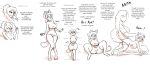  2019 absurd_res all_fours anthro bendzz big_breasts bottomwear breast_expansion breasts camel_toe canid canine canis clothing dialogue digitigrade domestic_dog duo female hi_res human human_to_anthro legwear mammal mind_control monochrome nipple_outline open_mouth pawpads petting ponytail sequence shrinking simple_background skirt solo_focus species_transformation spread_legs spreading stockings surprise transformation underwear white_background 