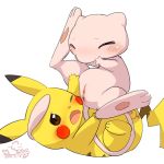  1:1 2019 3_toes anus balls blush brown_eyes cotora dipstick_ears duo eyes_closed female fur legendary_pok&eacute;mon male male/female mew multicolored_ears nintendo one_eye_closed open_mouth pawpads penis pikachu pink_fur pink_pawpads pok&eacute;mon pok&eacute;mon_(species) pussy simple_background small_penis spread_legs spreading thin_tail toes tongue video_games white_background worried yellow_fur 