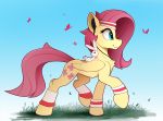  2019 angel_(mlp) blue_background blue_eyes duo equid equine eyes_closed female feral fluttershy_(mlp) friendship_is_magic grass hair headphones hi_res lagomorph leporid mammal my_little_pony outside pink_hair pterippus rabbit riding simple_background smile sweatband wings yakovlev-vad 