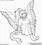  angel anthro bottomless clothed clothing collar felid female hi_res mammal nimbaterra pantherine ponytail shirt solo spikes tacoma tacoma_(character) tiger topwear wings 
