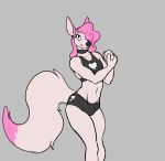  anthro bulge canid canine canis clothed clothing crossdressing girly looking_at_viewer male mammal ritts simple_background solo standing wide_hips wolf 