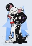  101_dalmatian_street 101_dalmatians canid canine canis collar corgi_(artist) dalmatian dante_(101_dalmatians) disney domestic_dog dylan_(101_dalmatians) male mammal spiked_collar spikes 