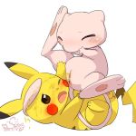  1:1 2019 3_toes anus balls blush bodily_fluids brown_eyes cotora dipstick_ears duo eyes_closed female fur genital_fluids legendary_pok&eacute;mon male male/female mew multicolored_ears nintendo one_eye_closed open_mouth pawpads penis pikachu pink_fur pink_pawpads pok&eacute;mon pok&eacute;mon_(species) pussy simple_background small_penis spread_legs spreading thin_tail toes tongue urine urine_on_face video_games watersports white_background worried yellow_fur 