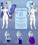  anthro cannabiscuit eyewear female glasses lunati_(character) mammal model_sheet mouse murid murine nude ponytail rodent sheet_(disambiguation) solo wings 