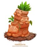  cryptid-creations domestic_cat felid feline felis flower_pot group mammal sleeping 