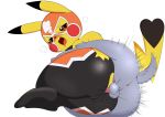  2019 absurd_res anal anal_penetration anus balls clothing cosplay_pikachu_(character) cosplay_pikachu_(costume) duo female hi_res male male/female nintendo penetration pikachu pikachu_libre pok&eacute;mon pok&eacute;mon_(species) pururing solo_focus video_games 