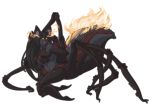  2018 alpha_channel arachnid arachnid_taur arthropod arthropod_abdomen arthropod_taur black_hair black_sclera breasts canid canid_demon demon evelynn_(repeatedmeme_42) female fire glowing glowing_eyes hair hellhound humanoid_to_taur hybrid kdhynamo mammal navel nipples nude simple_background solo spider spider_taur standing taur transformation transparent_background 