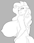  anthro big_breasts breasts butt equid equine fan_character female hi_res huge_breasts mammal milky_way_(character) nude one_eye_closed skyearts solo wink 