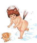  akioko_tsubasa bad_id bad_pixiv_id chasing chen fat nude petite plump running solo touhou wet 