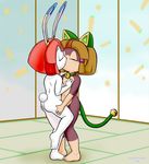  animal_ears breasts cat cat_ears feline female francine francine_manx lagomorph lesbian mammal nude otama princess_vi rabbit samurai_pizza_cats shep 