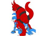  digimon flamedramon guilmon tagme 