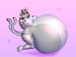  absurd_res anthro belly big_belly big_breasts breasts felicer felid feline female hi_res hyper hyper_belly inflation mammal nipples nude overweight pregnant slightly_chubby solo thick_thighs 