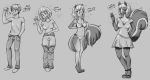 2019 absurd_res anthro belt bottomwear bra breast_growth breasts clothing dialogue dress female gender_transformation hair hi_res human human_to_anthro hypnosis jeans legwear looking_at_viewer male mammal mephitid mind_control monochrome mtf_transformation navel open_mouth pants pubes pussy sequence shirt short_hair skunk smile socks solo species_transformation tongue tongue_out topwear transformation underwear wilderlove 