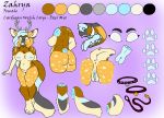  absurd_res anthro breasts canid canine canis cervid collar domestic_dog female hair herding_dog hi_res horn hybrid leash long_hair long_tail mammal nipple_piercing nipples pastoral_dog paws piercing pussy solo tongue tusks welsh_corgi zahrya zahrya_(character) 