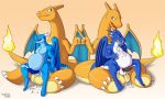  anal anal_penetration anthro balls big_balls big_dom_small_sub blue_balls bodily_fluids charizard cum cum_belly cum_from_mouth cum_in_ass cum_in_mouth cum_inflation cum_inside cum_on_ground cum_through cum_while_penetrated dragon erection excessive_cum fire firondraak fist_bump flaming_tail foursome genital_fluids gesture group group_sex horn humanoid_penis impious inflation knot male male/male membrane_(anatomy) membranous_wings nintendo nude open_mouth parallel_sex penetration penis pok&eacute;mon pok&eacute;mon_(species) sex simple_background sitting size_difference smile tabra tapering_penis video_games white_balls wings yellow_balls 
