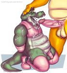  2019 alligator alligatorid andrew_(deminothedragon) anthro balls bdsm belly big_belly bodily_fluids body_writing bondage boots bound bowser clothed clothing crocodilian crossdressing cum cum_everywhere cum_in_mouth cum_inside cum_on_face digital_media_(artwork) doost duo erection eyewear fellatio footwear genital_fluids glasses gloves hair handwear hi_res high_heels humanoid_penis koopa legwear lipstick makeup male male/male mario_bros messy nintendo nude open_mouth oral overweight overweight_male penile penis reptile rope scalie sex shoes simple_background slightly_chubby smile teeth thick_thighs tongue topwear video_games 