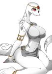  angel_(artist) anthro big_breasts breasts cleavage clothed clothing female reptile scalie snake 