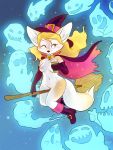  ambiguous_gender beverage breasts broom canid canine cape clothing coffee collar drinking female female_focus fennec fox ghost group hat headgear headwear hi_res jonas lock mammal night nipples penny_fenmore pussy solo_focus spirit witch_hat 