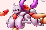  absurd_res anthro balls big_breasts big_butt blush breasts butt female group group_sex hand_on_breast hi_res huge_breasts humanoid_penis lagomorph legendary_pok&eacute;mon looking_back lying male male/female mammal mewtwo nintendo nipples nude penis pok&eacute;mon pok&eacute;mon_(species) protagon purple_eyes sex simple_background solo solo_focus squeezing_breast thick_thighs titfuck video_games wide_hips 