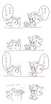  anthro buke3jp chaos_emerald clothing comic crossed_arms dialogue duo eulipotyphlan gem gloves handwear happy hedgehog hi_res holding_object humor japanese_text kirby kirby_(series) male mammal monochrome nintendo shadow_the_hedgehog simple_background sketch sonic_(series) speech_bubble super_smash_bros. text translation_request video_games waddling_head white_background 