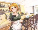  apron gloves headdress koizumi_hanayo love_live!_school_idol_project rin_(ashleyy) 