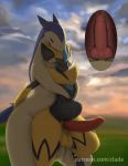  abdominal_bulge balls big_balls big_penis clade eyes_closed hi_res internal knot legendary_pok&eacute;mon male male/male nintendo outside penis pink_penis pok&eacute;mon pok&eacute;mon_(species) sex sunset typhlosion video_games zeraora 