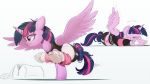  2019 digital_media_(artwork) equid eyelashes feathered_wings feathers female feral friendship_is_magic horn mammal my_little_pony ncmares solo twilight_sparkle_(mlp) winged_unicorn wings 