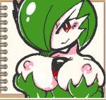  2016 big_breasts blush breasts exed_eyes eyelashes female gardevoir green_hair hair holding_breast humanoid looking_at_viewer low_res mammal naughty_face nintendo nipples not_furry nude pok&eacute;mon pok&eacute;mon_(species) red_eyes smile solo swapdoodle thumbnail video_games 
