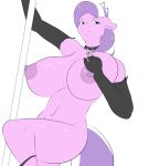  absurd_res anthro breasts choker clothing dancing diamond_tiara_(mlp) equid equine female friendship_is_magic hand_on_breast hi_res jewelry mammal my_little_pony necklace nipple_piercing nipples panties panties_around_one_leg piercing pole pole_dancing skyearts underwear underwear_around_one_leg 