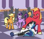  anus applejack_(mlp) ball_worship big_macintosh_(mlp) bitshift crowd fellatio friendship_is_magic group male male/male my_little_pony oral penile penis public sex shining_armor_(mlp) twilight_sparkle_(mlp) 