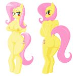  absurd_res anthro big_breasts blush breasts butt equid equine female fluttershy_(mlp) friendship_is_magic hi_res mammal my_little_pony nude pterippus pussy steelph wings 