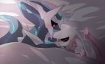  bed dialga legendary_pok&eacute;mon nintendo palkia pok&eacute;mon pok&eacute;mon_(species) shixiexiaomo video_games 