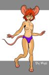  anthro artist_myxi beans breasts bulge clothed clothing digital_media_(artwork) fur gynomorph hair hi_res intersex invalid_color invalid_tag looking_at_viewer mammal mouse murid murine nipples rodent short_hair simple_background solo tongue topless underwear 