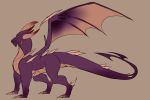  2019 absurd_res activision claws digital_media_(artwork) dragon feral hi_res horn llegal-spyro-fan male malefor membrane_(anatomy) membranous_wings scales scalie simple_background solo spines spyro_the_dragon video_games western_dragon wings 