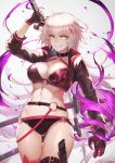  cleavage fate/grand_order jeanne_d&#039;arc jeanne_d&#039;arc_(alter)_(fate) jun_wei weapon 