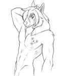  canid canine canis fidget_spinner free_art freebies invalid_tag jakethegoat looking_at_viewer mammal muscular nude sketch smile wolf 