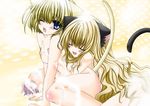  alice_margatroid animal_ears bad_id bad_pixiv_id bath blonde_hair cat_ears kemonomimi_mode kirisame_marisa multiple_girls nanase_nao nude soap touhou yuri 