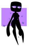  2019 breasts enderman featureless_breasts featureless_crotch female hi_res humanoid kiwihermit minecraft simple_background solo video_games 