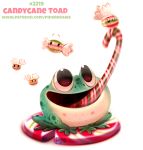  ambiguous_gender amphibian arthropod candy candy_cane cryptid-creations feral fly food food_creature frog group insect lily_pad plant toad_(frog) 