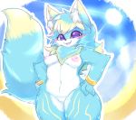 &lt;3 &lt;3_eyes 2019 absurd_res alternate_version_at_source anthro blush breasts canid canine canis chest_tuft female fur hair hi_res looking_at_viewer mammal milkteafox nipples nude pussy smile solo tuft wolf 