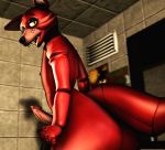  2019 3d_(artwork) animatronic anthro big_butt butt canid canine digital_media_(artwork) erection eyeliner eyeshadow five_nights_at_freddy&#039;s fox foxy_(fnaf) girly knot looking_at_viewer looking_back machine makeup male mammal nipples nude open_mouth penis robot rx1213 solo source_filmmaker surprise thick_thighs tongue video_games wide_hips yellow_eyes 
