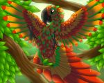  5:4 avian bird feathers feral hi_res indomidodorex jungle macaw male neotropical_parrot parrot talons true_parrot 