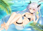  azur_lane bikini feet kina prinz_eugen_(azur_lane) swimsuits wet 